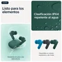 Motorola Moto Buds Bass Verde, Auriculares TWS In-ear con Cancelación de Ruido