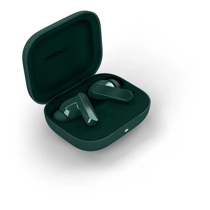 Motorola Moto Buds Bass Verde, Auriculares TWS In-ear con Cancelación de Ruido