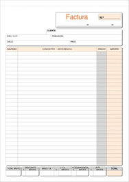 Talonario Facturas Fº Natural Loan (Set de 10)