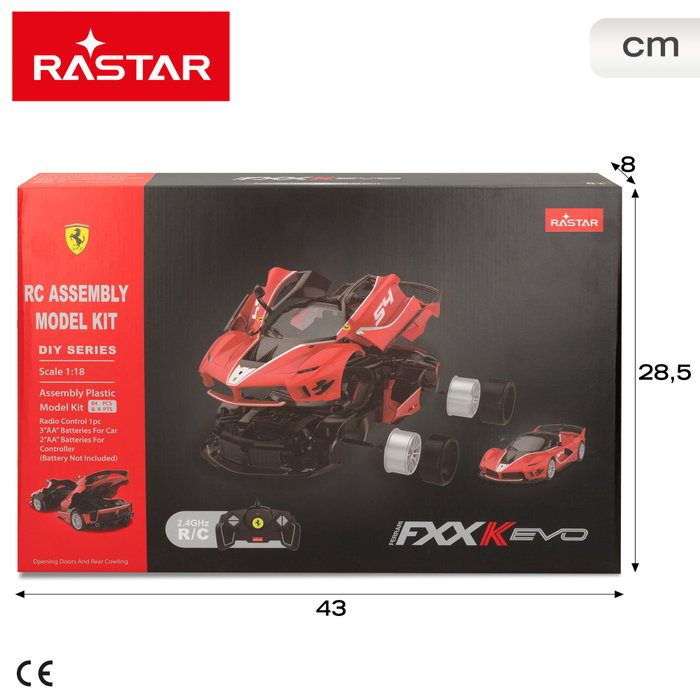 RASTAR Ferrari FXX K Evo 1:18 Coche para montar radiocontrol