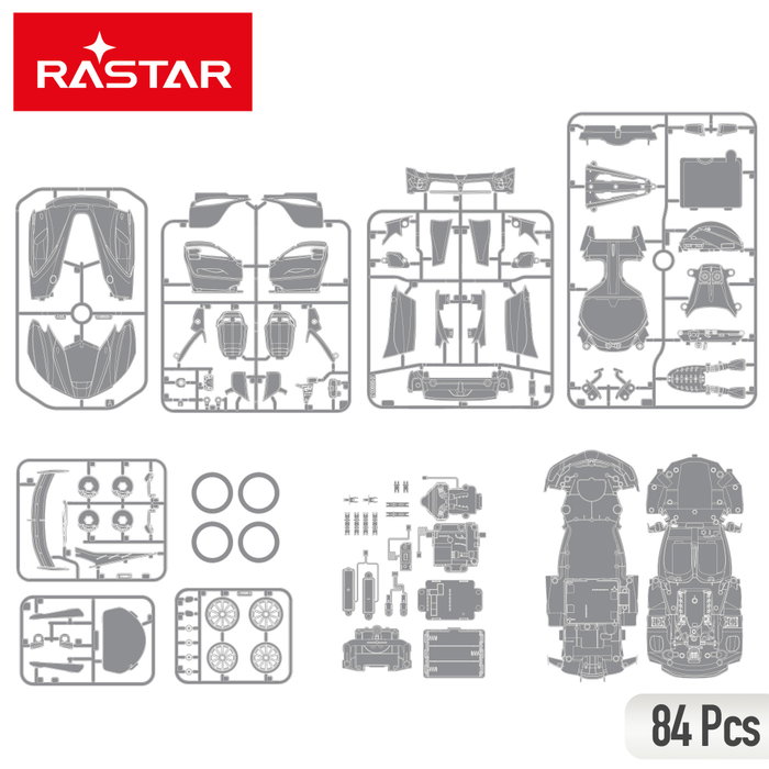 RASTAR Ferrari FXX K Evo 1:18 Coche para montar radiocontrol
