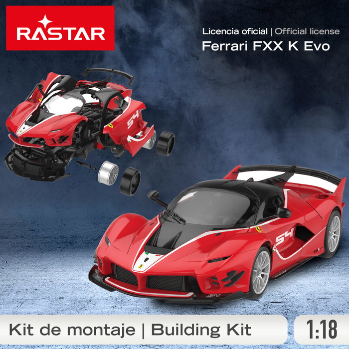 RASTAR Ferrari FXX K Evo 1:18 Coche para montar radiocontrol