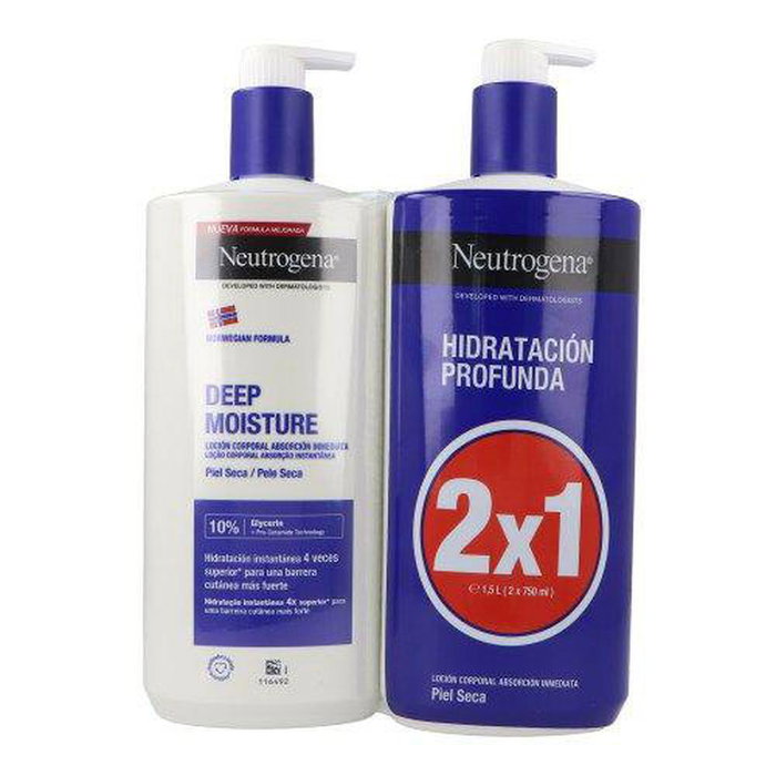 Neutrogena Hidratación Profunda Loción Piel Seca Pack 2 x 750 ml