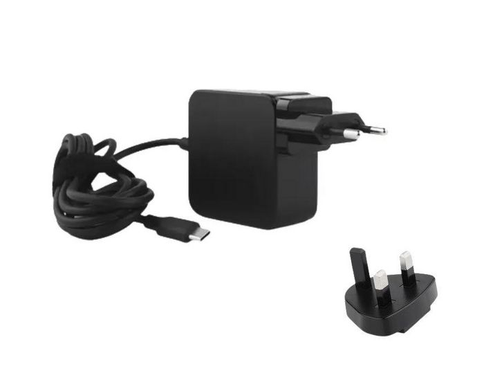 CoreParts Adaptador de corriente USB-C 65W GaN con enchufe de pared EU y UK CoreParts Adaptador de corriente USB-C 65W GaN con enchufe de pared EU y UK