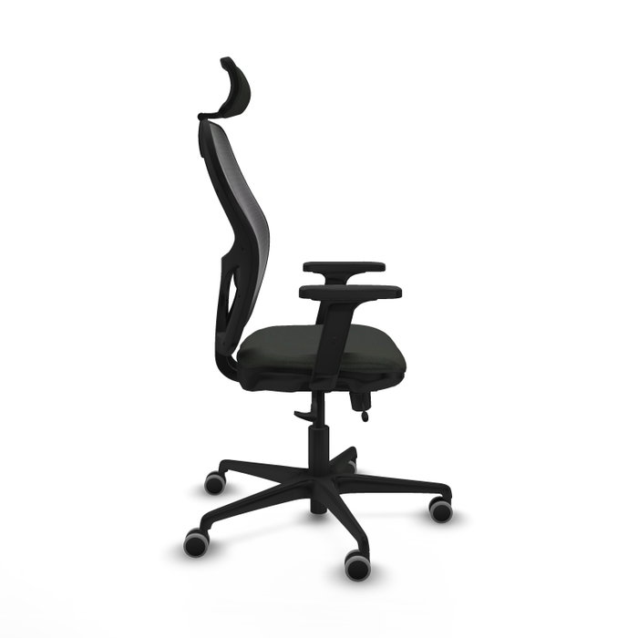 PIQUERAS Y CRESPO Silla de oficina Jorquera Negra con mecanismo Sincro/Traslack