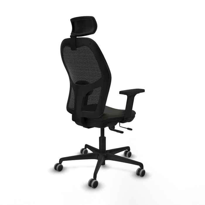 PIQUERAS Y CRESPO Silla de oficina Jorquera Negra con mecanismo Sincro/Traslack