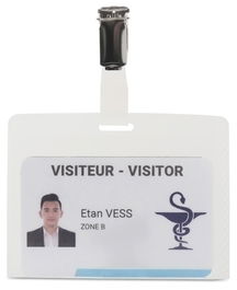 Funda Distintivo 3L Pp Con Pinza 75X95Mm Paquete De 50