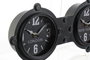 DKD Home Decor Reloj de Pared Vintage Negro Hierro y Cristal 6.5 x 18 x 58 cm