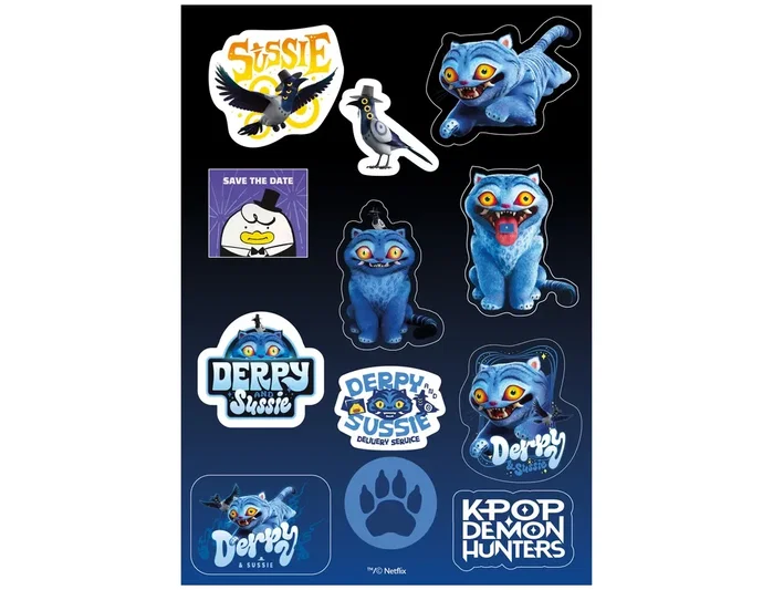 Safta Set de pegatinas K-pop demon hunters derpy