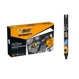 BIC Rotulador Acrílico Blanco Caja de 12