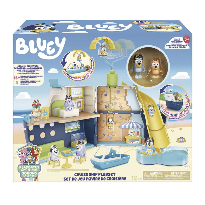 Moose Toys Barco de Crucero Bluey Playset
