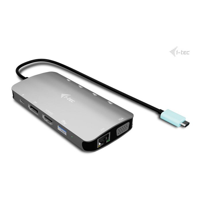 I tec Docking Station USB-C Metal Nano 3x Display Plata I tec Docking Station USB-C Metal Nano 3x Display Plata
