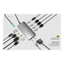 I tec Docking Station USB-C Metal Nano 3x Display Plata
