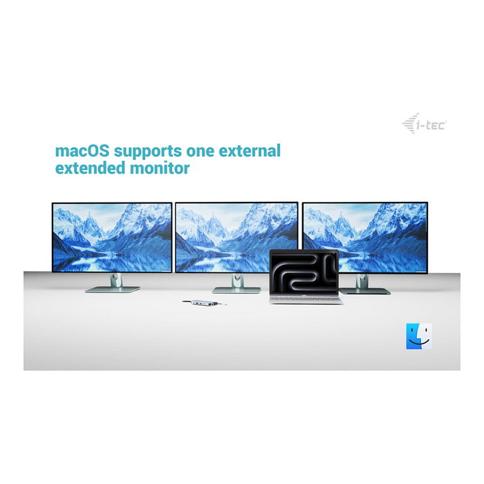 I tec Docking Station USB-C Metal Nano 3x Display Plata I tec Docking Station USB-C Metal Nano 3x Display Plata