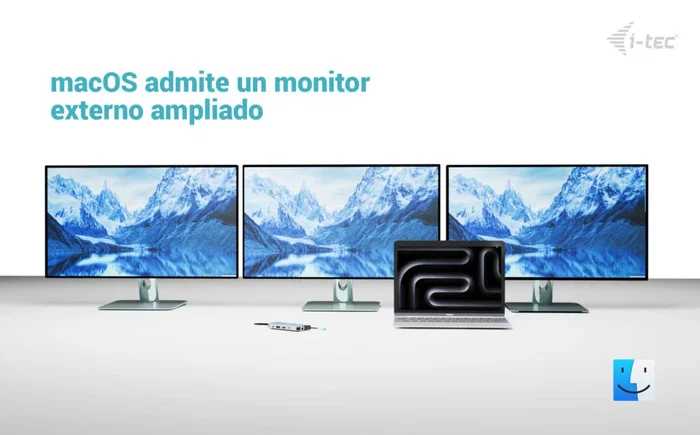 I-tec USB-C Metal Nano 3x Display Docking Station Plata I-tec USB-C Metal Nano 3x Display Docking Station Plata