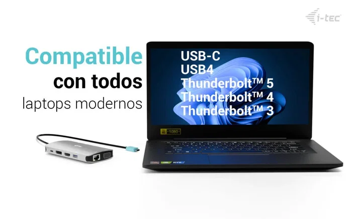 I-tec USB-C Metal Nano 3x Display Docking Station Plata I-tec USB-C Metal Nano 3x Display Docking Station Plata