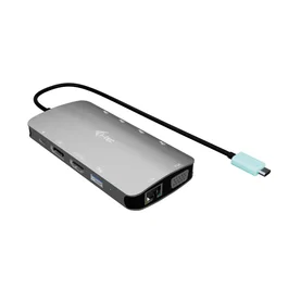 I tec Docking Station USB-C Metal Nano 3x Display Plata