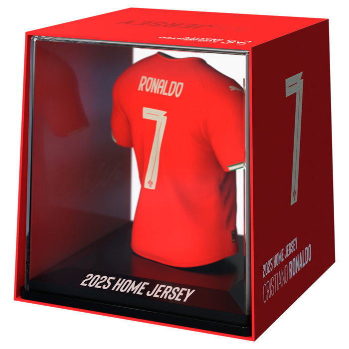 FANCOLLEX Figura Mini de Vinilo Cristiano Ronaldo Portugal con Camiseta, 9.5cm, en Estuche