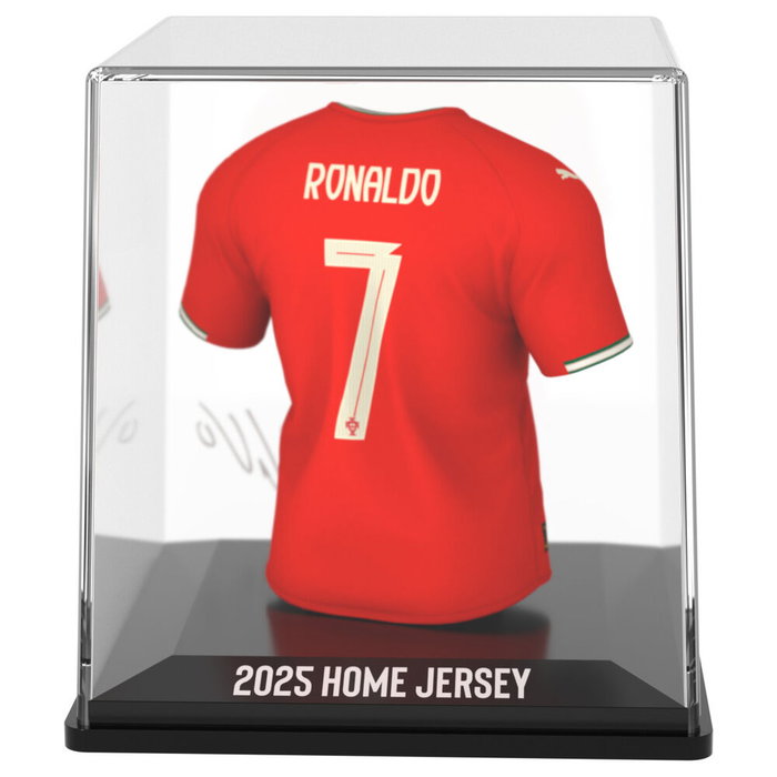 FANCOLLEX Figura Mini de Vinilo Cristiano Ronaldo Portugal con Camiseta, 9.5cm, en Estuche