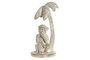 DKD Home Decor Figura de Mono Decape Blanco en Resina