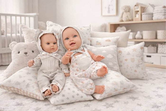 Berjuan Baby Smile Osito, Muñeca de Plástico, Ref: 511-26, Juguete para Niños Recomendado a Partir de 36 Meses (3 Años)