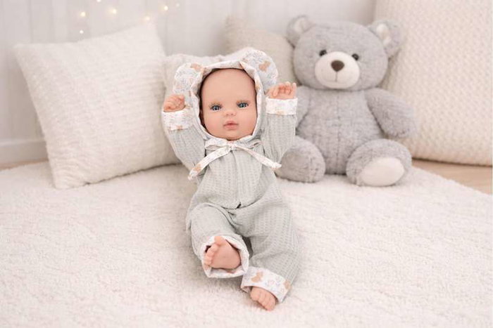 Berjuan Baby Smile Osito, Muñeca de Plástico, Ref: 511-26, Juguete para Niños Recomendado a Partir de 36 Meses (3 Años)