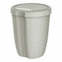 Mondex Cubo con tapa imitación mimbre / rattan 27l, antracita