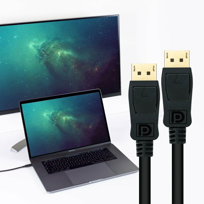 Nanocable Cable DisplayPort 1.4 DP/M-DP/M Negro 3m Nanocable Cable DisplayPort 1.4 DP/M-DP/M Negro 3m