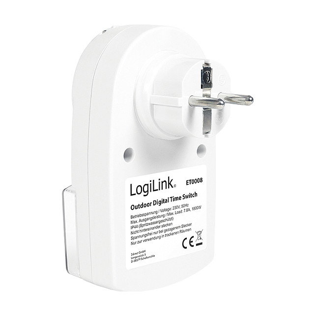 LogiLink Time Switch Temporizador Digital para Exteriores LogiLink Time Switch Temporizador Digital para Exteriores