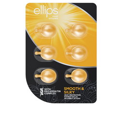 Ellips Hair Vitamin - Cápsulas para Cabello con Pro-Queratina, Aceite de Aloe Vera, Protección Térmica, Suaviza y Brillo - 6 Unidades