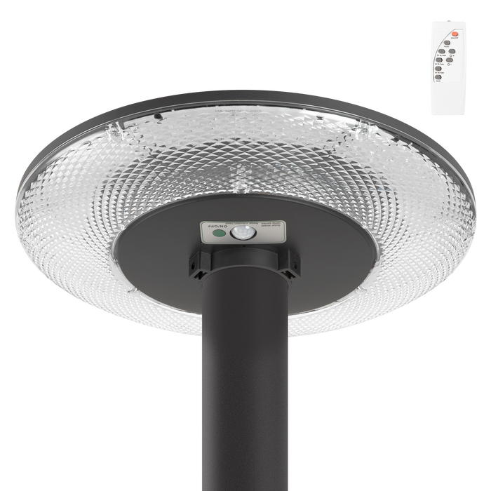 Farola LED Solar 100W con Sensor y Control Remoto Blanco Frío