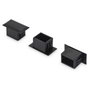 Digitus Tapones Ciegos LWL para LC Duplex Fibra Óptica Negro