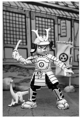 NECA Usagi Yojimbo Black & White Ver. Scale Action 18 cm, Figura de Acción Articulada de Edición Limitada