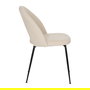 Silla Blanco Tejido-Metal Contract 49 X 60 X 81 cm (Set de 4)