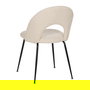 Silla Blanco Tejido-Metal Contract 49 X 60 X 81 cm (Set de 4)