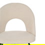 Silla Blanco Tejido-Metal Contract 49 X 60 X 81 cm (Set de 4)