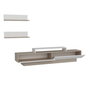 Hanah Home Mueble de TV Lusi - Córdoba, Blanco - Medidas: 180 cm ancho x 40 cm alto x 31 cm prof. - Estantes pared 60 cm