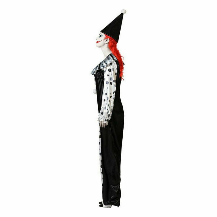 Disfraz Adulto Payaso Gris Vintage con Bonete Puntiagudo XS-S