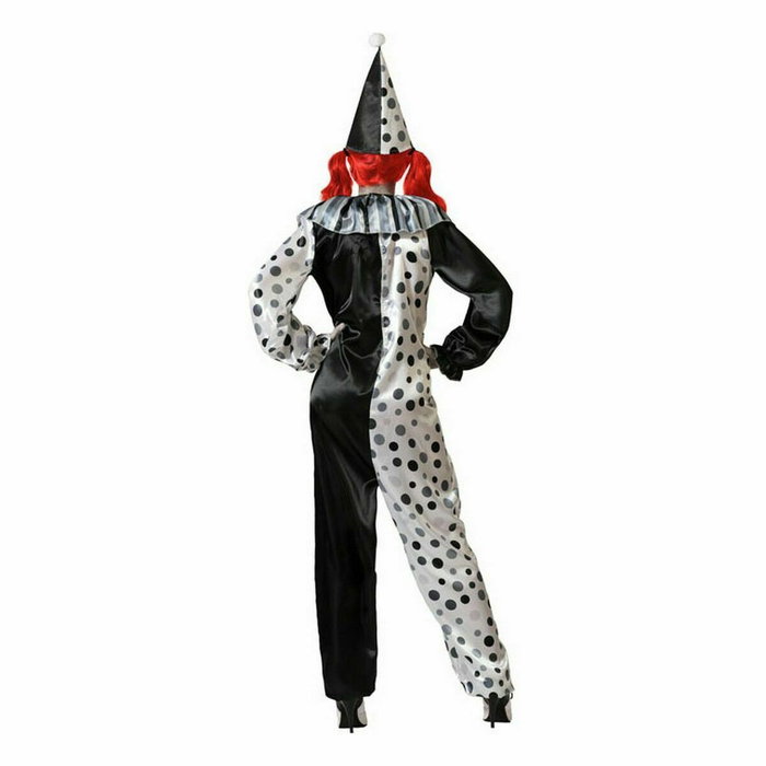 Disfraz Adulto Payaso Gris Vintage con Bonete Puntiagudo XS-S