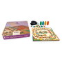 Deqube Parchís Oca Metal Box Madera D00322 - Juego de Mesa Clásicos Parchís y la Oca en Caja Metálica con Fichas de Madera FSC, Idioma Español, Portugués, English, +5 años
