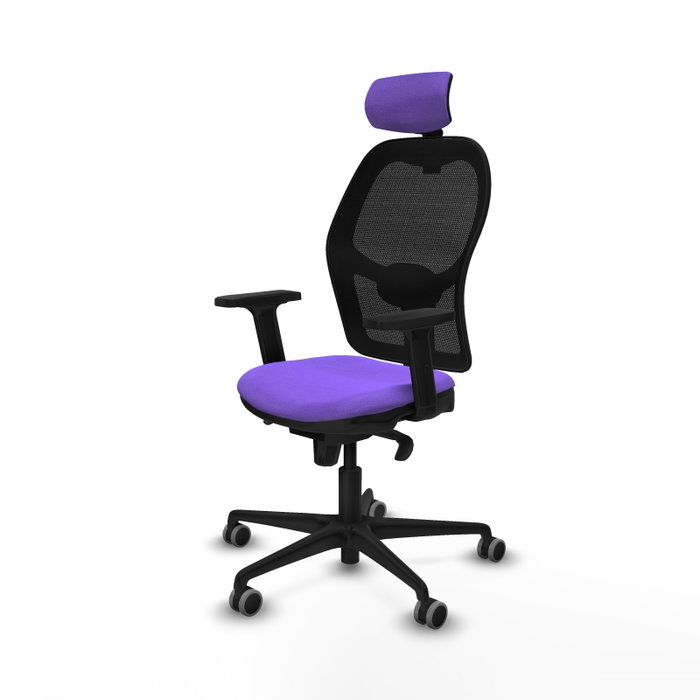 PIQUERAS Y CRESPO Silla de oficina Jorquera Lila y Negro PIQUERAS Y CRESPO Silla de oficina Jorquera Lila y Negro