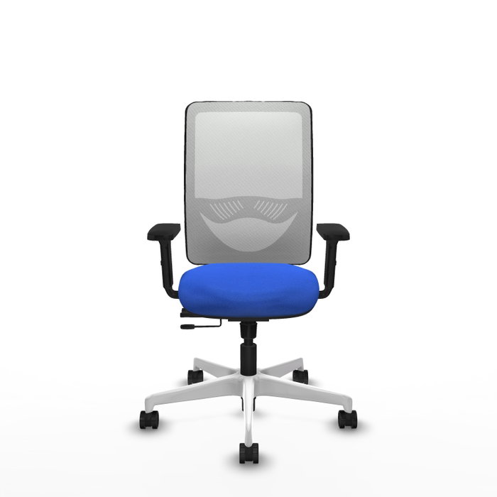 PIQUERAS Y CRESPO Silla de oficina Zulema Azul con Malla Blanca