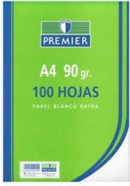 MANIPULADOS ZORRILLA Recambio A4 PREMIER 100 hojas milimetrado 90g 4 taladros
