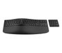 HP 965 Ergonomic Wireless Keyboard Teclado Ergonómico Inalámbrico con Teclado Numérico Desmontable, 20 Teclas Programables, Conexión Bluetooth y USB, Batería Larga Duración