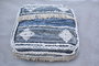 DKD Home Decor Cojín Suelo Boho Negro Blanco 60 x 60 x 25 cm
