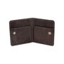 Zoozie Bags Regina - Grey Cartera para Hombre Piel Auténtica Elegante Negra 10.5x2x8cm