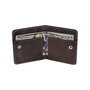 Zoozie Bags Regina - Grey Cartera para Hombre Piel Auténtica Elegante Negra 10.5x2x8cm