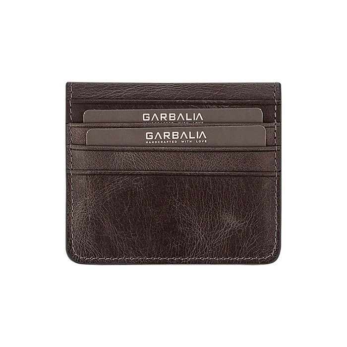 Zoozie Bags Regina - Grey Cartera para Hombre Piel Auténtica Elegante Negra 10.5x2x8cm