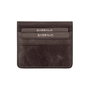 Zoozie Bags Regina - Grey Cartera para Hombre Piel Auténtica Elegante Negra 10.5x2x8cm