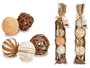 Giftdecor Bolsa 5 Bolas Col Natural Surtido, Especias, 8x49x8 cm (Set de 24)
